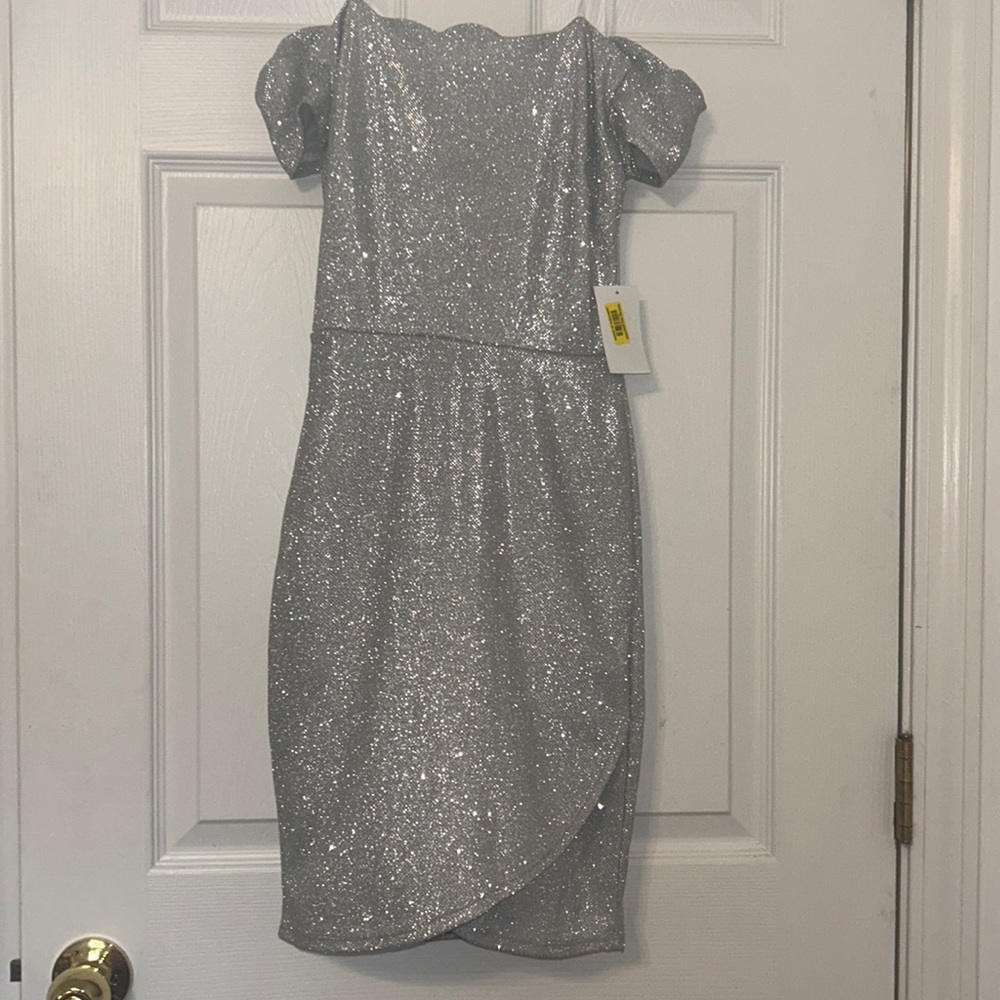 Womens Size 1/2 Sliver Dress